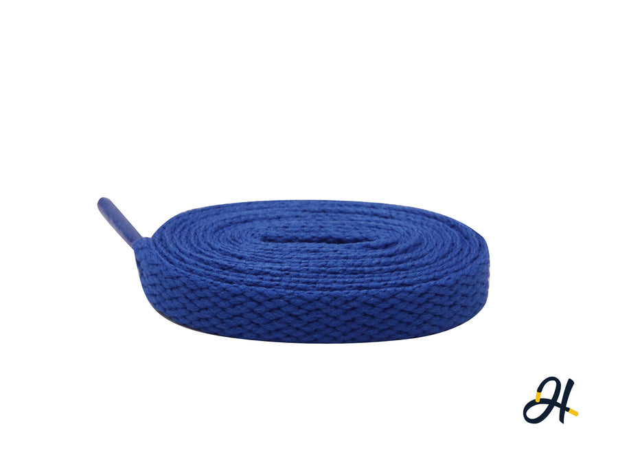 Flat Polyester Laces- Sapphire Blue