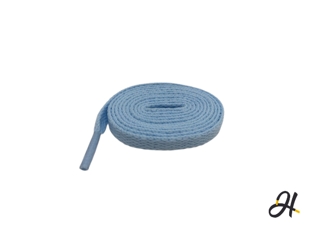 Flat Polyester Laces- University Blue