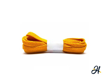 Flat Polyester Laces- Laser Orange