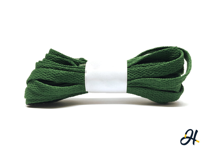 Flat Polyester Laces- AJ1 PINE GREEN